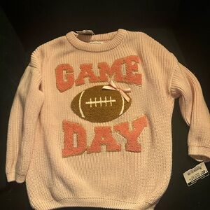 Pink Game Day Kids Sweater